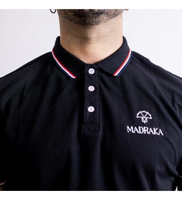 Polo negro Madraka algodón