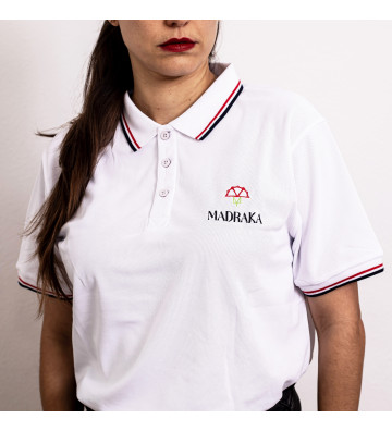 Polo blanco Madraka algodón